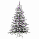 Albero di Natale Artificiale con Rami Pieghevoli Bianco 240 cm