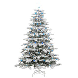 Albero di Natale Artificiale con Rami Pieghevoli Bianco 240 cm