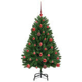 Albero di Natale artificiale Verde 120 cm PVC e Metallo