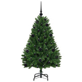 Albero di Natale artificiale Verde 120 cm PVC e Metallo