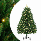 Albero di Natale artificiale Verde 120 cm PVC e Metallo
