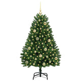 Albero di Natale artificiale Verde 120 cm PVC e Metallo