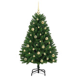 Albero di Natale artificiale Verde 120 cm PVC e Metallo