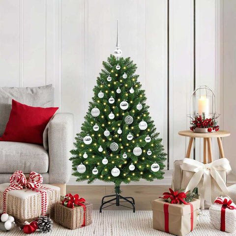 Albero di Natale artificiale Verde 120 cm PVC e Metallo