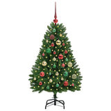 Albero di Natale artificiale Verde 120 cm PVC e Metallo