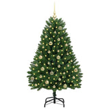 Albero di Natale artificiale Verde 150 cm PVC e Metallo