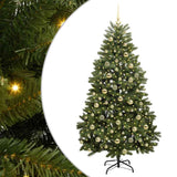 Albero di Natale artificiale Verde 180 cm PVC e Metallo