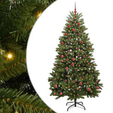 Albero di Natale artificiale Verde 210 cm PVC e Metallo