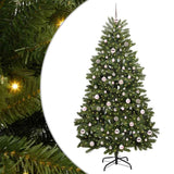 Albero di Natale artificiale Verde 210 cm PVC e Metallo