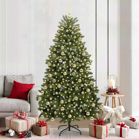 Albero di Natale artificiale Verde 210 cm PVC e Metallo