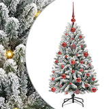 Albero di Natale artificiale con 150 LED Verde e Bianco 120 cm