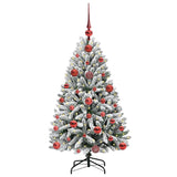 Albero di Natale artificiale con 150 LED Verde e Bianco 120 cm