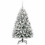 Albero di Natale artificiale con 150 LED Verde e Bianco 120 cm