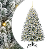 Albero di Natale artificiale con 150 LED Verde e Bianco 120 cm