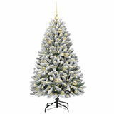 Albero di Natale artificiale con 150 LED Verde e Bianco 120 cm