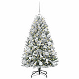 Albero di Natale artificiale con 150 LED Verde e Bianco 120 cm