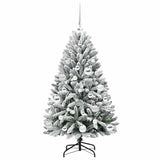 Albero di Natale artificiale con 150 LED Verde e Bianco 120 cm