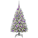 Albero di Natale artificiale con 150 LED Verde e Bianco 120 cm
