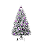 Albero di Natale artificiale con 150 LED Verde e Bianco 120 cm