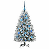 Albero di Natale artificiale con 150 LED Verde e Bianco 120 cm