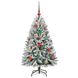 Albero di Natale artificiale con 150 LED Verde e Bianco 120 cm