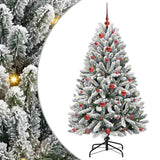Albero di Natale artificiale con 150 LED Verde e Bianco 150 cm