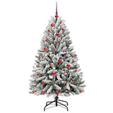 Albero di Natale artificiale con 150 LED Verde e Bianco 150 cm