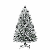 Albero di Natale artificiale con 150 LED Verde e Bianco 150 cm