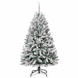 Albero di Natale artificiale con 150 LED Verde e Bianco 150 cm