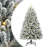 Albero di Natale artificiale con 150 LED Verde e Bianco 150 cm