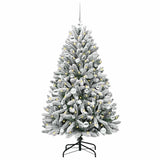 Albero di Natale artificiale con 150 LED Verde e Bianco 150 cm