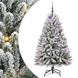 Albero di Natale artificiale con 150 LED Verde e Bianco 150 cm