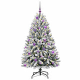 Albero di Natale artificiale con 150 LED Verde e Bianco 150 cm