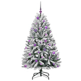 Albero di Natale artificiale con 150 LED Verde e Bianco 150 cm