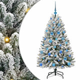 Albero di Natale artificiale con 150 LED Verde e Bianco 150 cm
