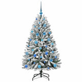 Albero di Natale artificiale con 150 LED Verde e Bianco 150 cm