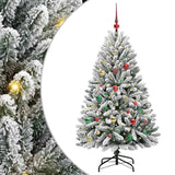 Albero di Natale artificiale con 150 LED Verde e Bianco 150 cm