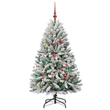 Albero di Natale artificiale con 150 LED Verde e Bianco 150 cm