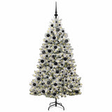 Albero di Natale artificiale con 300 LED Verde e Bianco 180 cm