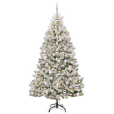 Albero di Natale artificiale con 300 LED Verde e Bianco 180 cm