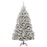 Albero di Natale artificiale con 300 LED Verde e Bianco 180 cm