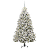 Albero di Natale artificiale con 300 LED Verde e Bianco 180 cm