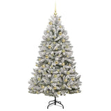 Albero di Natale artificiale con 300 LED Verde e Bianco 180 cm