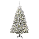 Albero di Natale artificiale con 300 LED Verde e Bianco 180 cm