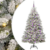 Albero di Natale artificiale con 300 LED Verde e Bianco 180 cm