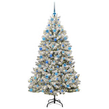 Albero di Natale artificiale con 300 LED Verde e Bianco 180 cm