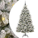 Albero di Natale artificiale con 300 LED Verde e Bianco 210 cm