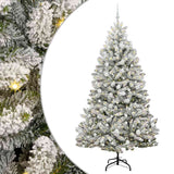 Albero di Natale artificiale con 300 LED Verde e Bianco 210 cm