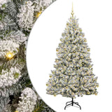 Albero di Natale artificiale con 300 LED Verde e Bianco 210 cm