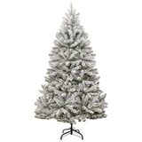 Albero di Natale artificiale con 300 LED Verde e Bianco 210 cm